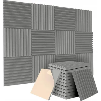 akustický panel Akustické pěnové desky HOP1001713 30 x 30 x 4 cm 12 ks šedé
