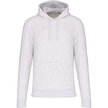 Pánská mikina Pánská ekologická mikina s kapucí K 4027 ash heather 5XL