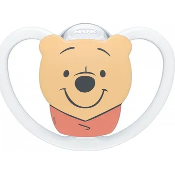 dudlíky NUK Perfect Match Air Dudlík Medvídek Pú 6-18m - bílá
