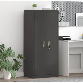 vidaXL Úložná skříňka Černá 60 x 40 x 140 cm Za studena tažená ocel [891736]