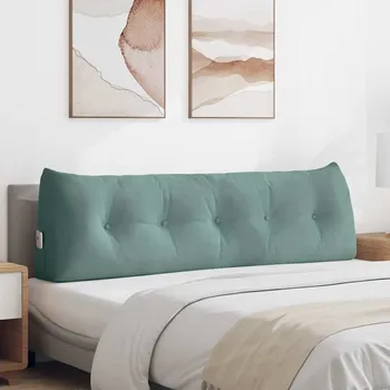 vidaXL Polštář na záda Mořská zelená 160 x 24 x 50 cm samet [42014555]