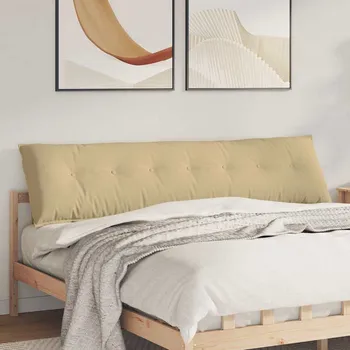 Bytový textil vidaXL Polštář na záda Šedozelená 200 x 50 cm Žebrovaná látka [42014998]