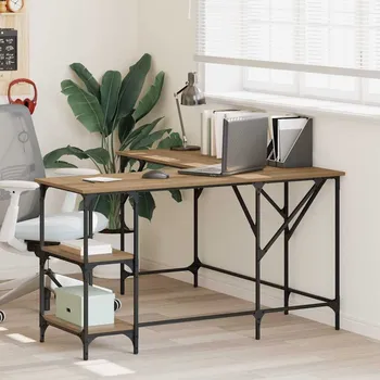 Psací stůl vidaXL Stůl Artisanový dub 139 x 139 x 75 cm kompozitní dřevo [882866]