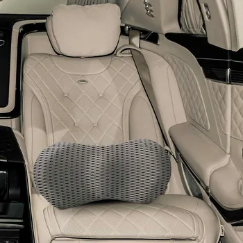 Dekorativní polštářek vidaXL Polštář s polštářem Šedá 47 x 24 x 13 cm 4D síťovina [42012704]