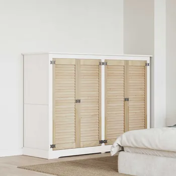 vidaXL Skříňové dveře se dveřmi 4 pcs Přírodní 110 x 2,1 x 39,5 cm [3394494]