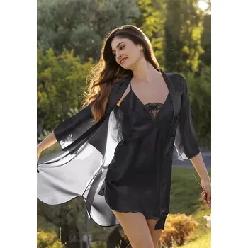 Dámské pončo Dámské kimono Leilieve M8801 XL Černá