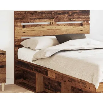 vidaXL Čelo postele s čelo Staré dřevo 120 cm kompozitní dřevo [887559]