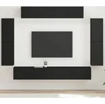vidaXL Televizní skříň 8 pcs Černá [3409142]