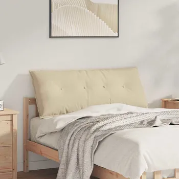 vidaXL Polštář na záda Krémová 120 x 50 cm Mikrovlákno [42014820]