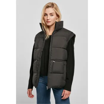 Dámská vesta Dámská vesta Puffer Puffer v černé barvě Urban Classics šedá 2540017