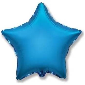 Balónek Flexmetal Balón foliový 45 cm Hvězda modrá