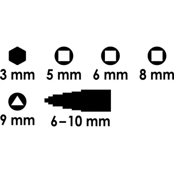 Ruční nářadí Vigor V4228 , Staveništní klíč MasterKey | rozměry 170 mm x 80 mm, hmotnost 0,08 kg