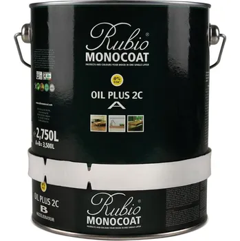 barva a nátěr na dřevo Rubio Monocoat Oil Plus 2C Probarvený Olej S Akcelerátorem 3,5l, Walnut