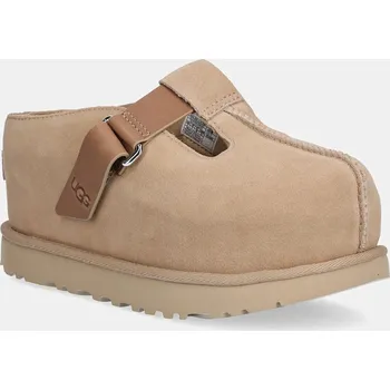 Dámské pantofle Semišové pantofle UGG Goldenstar Hi Clog, 38, béžová, 80X