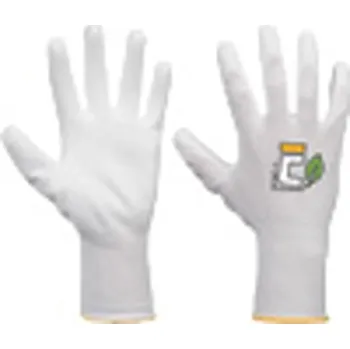 Pracovní rukavice Cerva Eco flat Bezešvé pracovní rukavice 01080330 Bílá 8