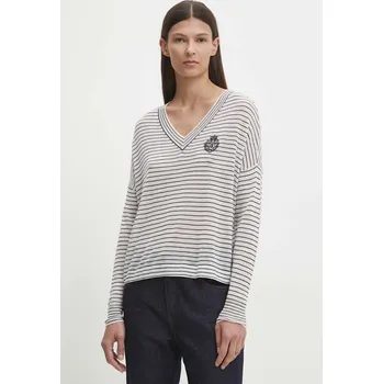 Dámský svetr Vlněný svetr The Kooples FPUL29006K bílá 00A, vel. 38