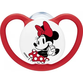 NUK Perfect Match dudlík AIR Mickey 6-18m - červená