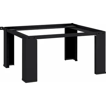 Koupelnový nábytek vidaXL Podstavec na pračku Černá 64 x 55 x 32,5 cm Ocel [42022033]