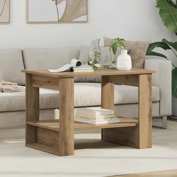 Konferenční stolek vidaXL Konferenční stolek Artisanový dub 72 x 50 x 50 cm [8000195]