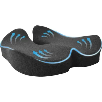 Dekorativní polštářek vidaXL Polštář s polštářem Tmavě šedá 50 x 43 x 10 cm Bavlna [42012689]