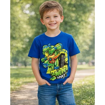 Chlapecké tričko Eplusm Chlapecké tričko ŽELVY NINJA krátký rukáv modré Modrá, Velikost: 110/116 110/116