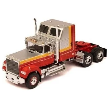 Dětské zboží IXO Models TAHAČ NÁVĚSŮ MACK SUPERLINER MAGNUM 1985 Red and Silver 227