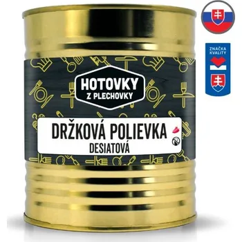 Hotové jídlo Hotovky z plechovky Držková polévka svačinová 800 ml