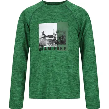 Dámská mikina REGATTA Dětské tričko s dlouhým rukávem 9 LET ZELENÁ