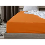 Jersey prostěradlo s lycrou oranžové 90 x 200 cm