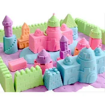 Hračka na písek 4L Kinetický písek 2 kg - MIX barev + formičky zdarma