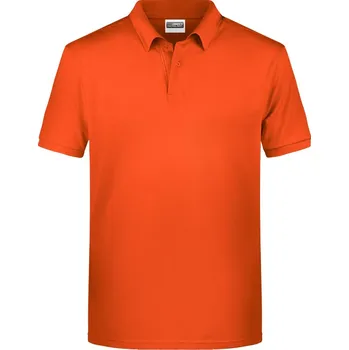 Pánské tričko Pánské piqué polo z bio bavlny JN 8010 dark orange S