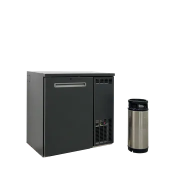 Lednice Serrco by TEFCOLD SFK-4E+ – Výčepní lednice na 4x 20l KEG sud, černá