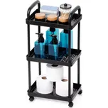 Vilde 568112 pojízdný regál černý