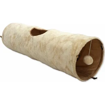 Magic cat Tunel plyš šustící béžový 90x24cm