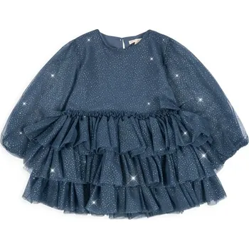 Dámské oblečení Dívčí šaty Konges Sløjd FAY DRESS GRS KS103807.9BYA námořnická modř 59X, vel. 134-140