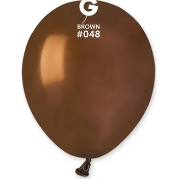 Balónek Gemar Balloons Balónek latexový MINI - 13 cm – Hnědý - 1 ks