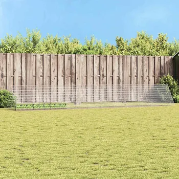 vidaXL Klec pro králíky Stříbrná 215 x 100 x 85 cm Pozinkovaná ocel [42019231]