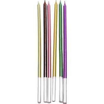 Barevné svíčky 6ks 15 cm - Cakesicq