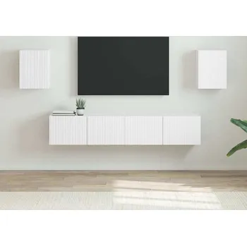 Obývací stěna vidaXL TV wall cabinet 2 pcs Bílá 30 x 31 x 40 cm kompozitní dřevo [892250]