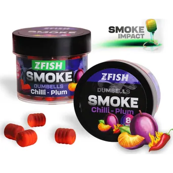 Umělá nástraha Zfish Smoke Pop-Up Dumbells 8mm 20g Hmotnost: 20g, Průměr: 8mm, Příchuť: Chilli Plum