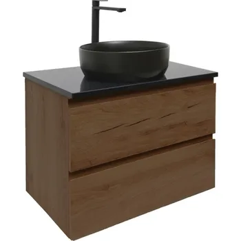 Ložnice Swiss aqua technologies Koupelnová skříňka s umyvadlem SAT B-Way 59x30x45 cm ořech mat BWAY60NUTZUB