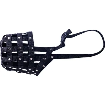 Náhubek pro psa Falko Nylonový náhubek černý Německý ovčák