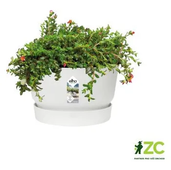 Obal na květináč Obal Greenville Bowl - white 33 cm