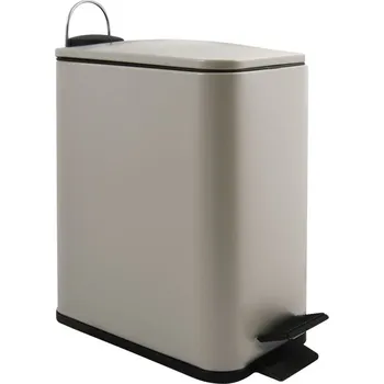 Odpadkový koš Siko Spirella pedálový odpadkový koš ERIK matná šedo-hnědá ocel 5 L 10.21481
