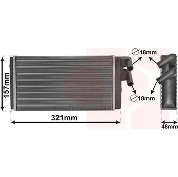 Výměník tepla Výměník tepla, vnitřní vytápění VAN WEZEL 03006052