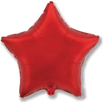 Balónek Flexmetal Balón foliový 45 cm Hvězda červená