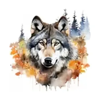 Nášivka Nažehlovací obrázek - vlk X (8,6 x 9,0 cm)