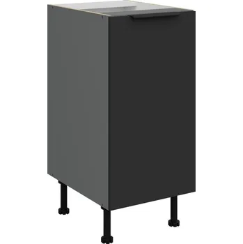 Kuchyňská skříňka Dolní jednodveřová skříňka LUNARA - šířka 40 cm, černá / antracit