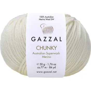 Příze Příze Gazzal Chunky 154 ivory