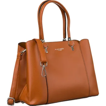 Kabelka Prostorná dámská taška z ekologické kůže Barva: Hnědá